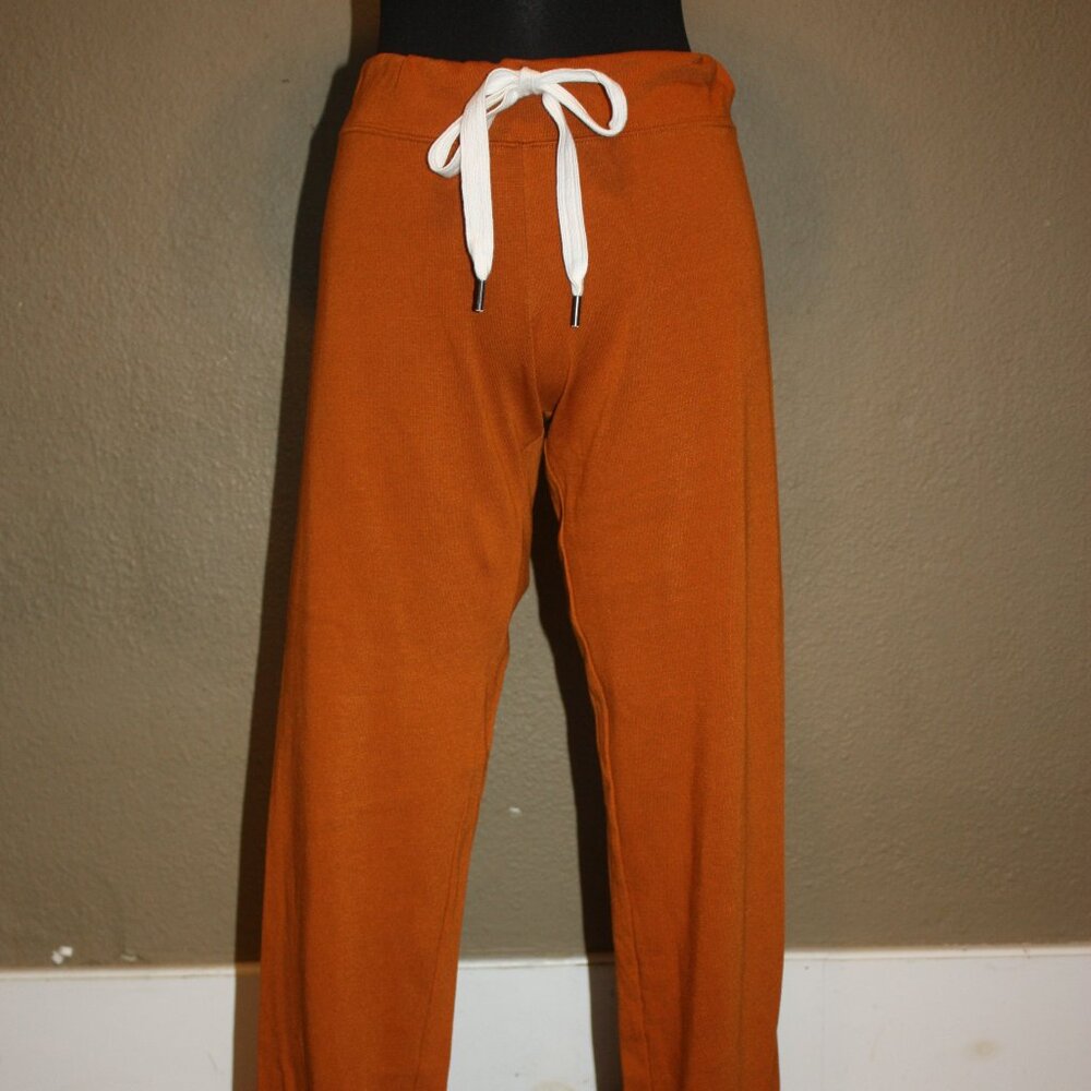 J.CREW BRONZE BROWN SWEATPANTS DRAWSTRING AND ELASTIC WAIST & ANKLES - XS 0 2